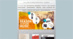Desktop Screenshot of 1a-unternehmung.ch
